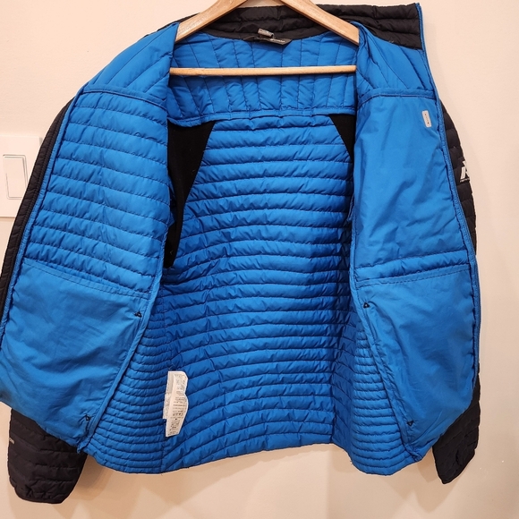 Eddie Bauer First Ascent STORMDOWN 800 Blue Full Zip Puffer Goose Jacket Mens M - Picture 3 of 11